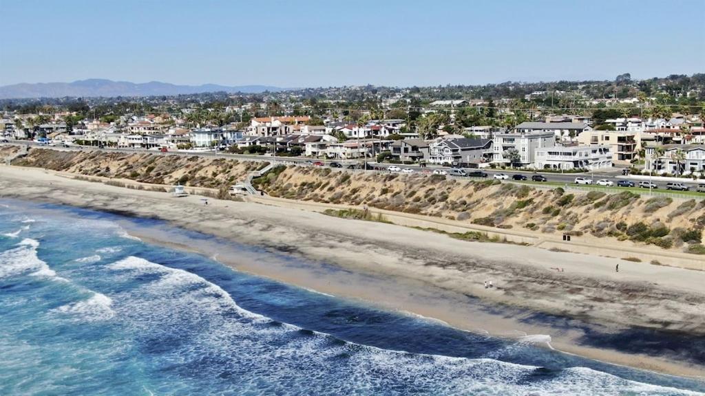 Ocean View From Private Patio, Across Street From Beach Carlsbad Exterior foto